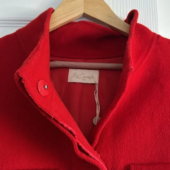 Mes Demoiselles Red Wool Jacket - Picture 2 of 6
